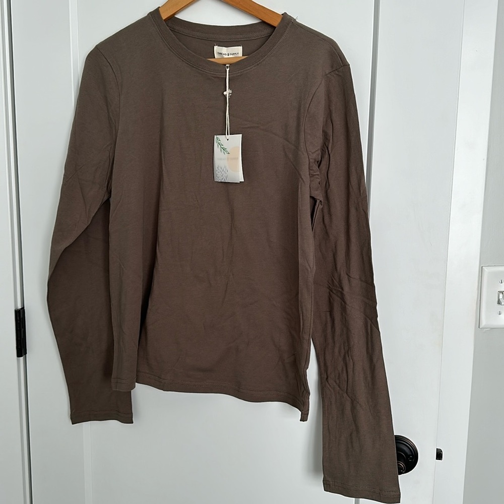 Thread and supply long sleeve tee.